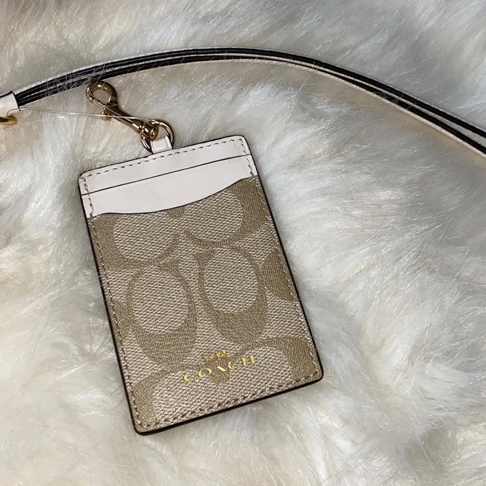 Coach ID Lanyard in Signature Canvas